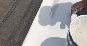 Mint Roofing Roof Coating 5 Mint roofing flat roof coating project